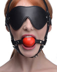 Blindfold Harness With Ball Gag