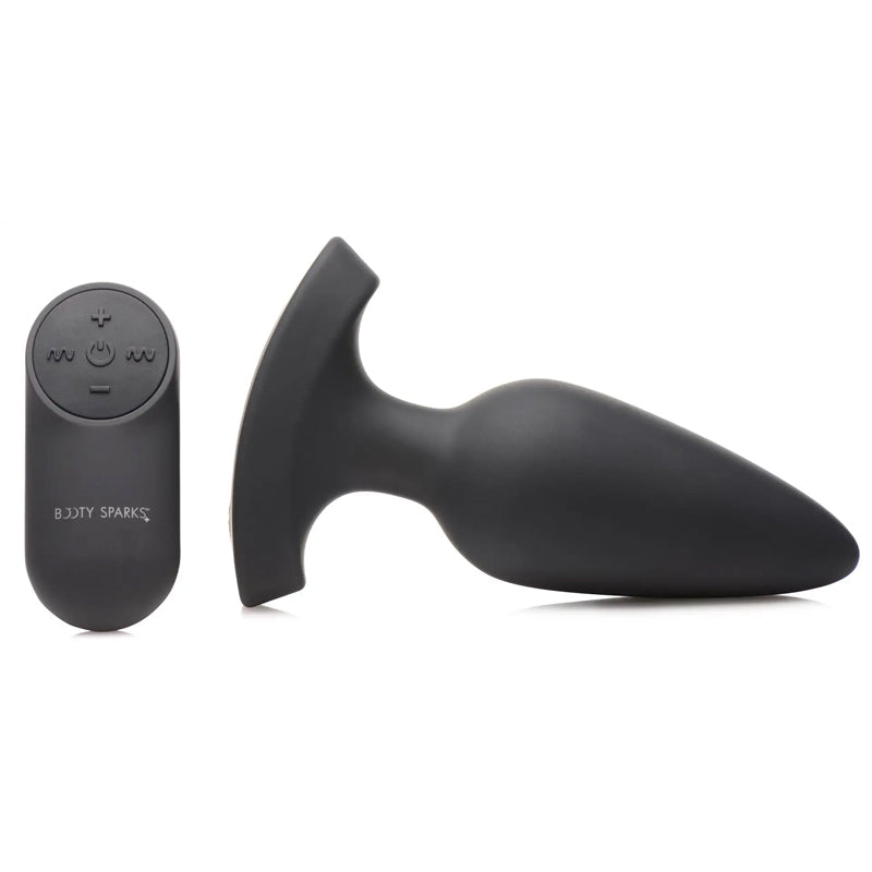 Laser Heart Large Anal Plug With Remote Control