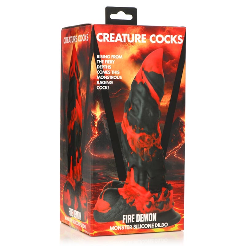 Creature Cocks Fire Demon Monster Dildo