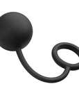 Silicone Cock Ring with Heavy Anal Ball